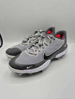 Nike Alpha Huarache Elite 3 Low Grey Men's Size 10 Baseball Cleats (CK0746-011)